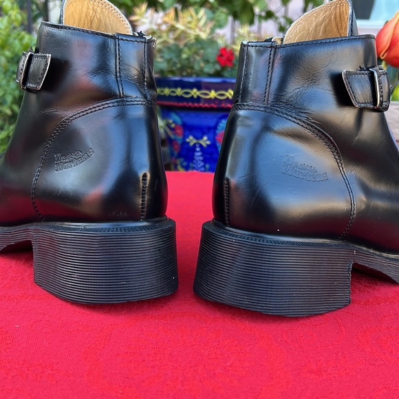 🏴󠁧󠁢󠁥󠁮󠁧󠁿 Dr. Martens MIE Vintage Platform MONO BLACK Side Zip Boots UK 7 - Picture 13 of 17